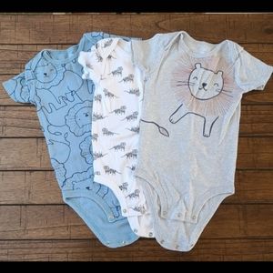 Just One You by Carter's Onesies, 18 Months, Blue, Gray, and White